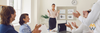 Business woman leading a meeting